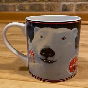 VTG 1995 Coca Cola Coke polar bear holiday Christmas mug